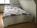 Ikea Bed 160x200 + Lattenbodem, Huis en Inrichting, Ophalen, Wit, Tweepersoons, Zo goed als nieuw