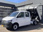 Volkswagen Transporter 2.0 TDI L2H1 150pk DC Euro 6 Kipper A, Auto's, Bestelauto's, Voorwielaandrijving, Gebruikt, 4 cilinders