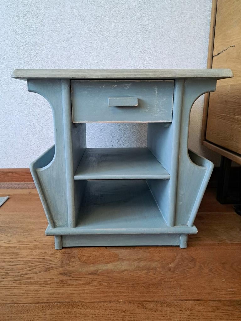 Lectuurkastje bijzettafel nachtkastje 50x45x47cm, Ophalen of Verzenden, Rechthoekig, Minder dan 55 cm, 45 tot 60 cm