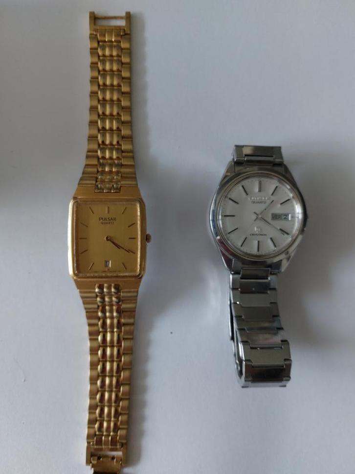Vintage-Pulsar en Citizen horloges { Quartz }, Sieraden, Tassen en Uiterlijk, Horloges | Antiek, Polshorloge, Overige merken, Staal