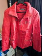 Gerry Weber Rode Leren Jas dames, Kleding | Dames, Jassen | Zomer, Maat 42/44 (L), Ophalen of Verzenden, Zo goed als nieuw, Gerry weber