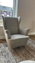 STRANDMON stoel IKEA beige, Huis en Inrichting, Fauteuils, Ophalen, Gebruikt, 75 tot 100 cm, 50 tot 75 cm