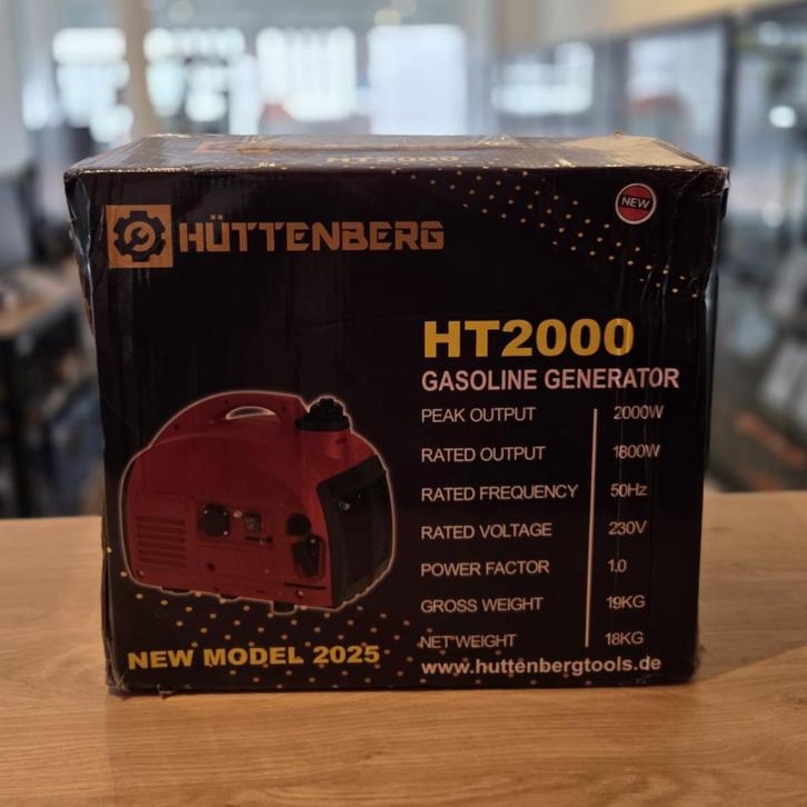 Hüttenberg HT 2000 Gasoline Generator | NIEUW, Caravans en Kamperen, Kampeeraccessoires, Nieuw