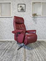 Meubelzorg Blaize elektrische leren Relax Fauteuil, Info@meubelzorg.nl, Ophalen of Verzenden, Zo goed als nieuw, 75 tot 100 cm