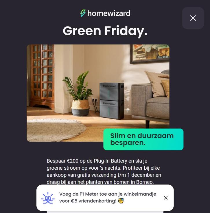 Homewizard 5 euro vriendenkorting op P1 meter, Doe-het-zelf en Verbouw, Meetapparatuur, Nieuw, Elektriciteit, Ophalen of Verzenden