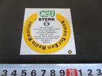sticker CSU STERK uden ehv arnhem amsterdam leiden ijmuiden, Verzamelen, Stickers, Ophalen, Zo goed als nieuw, Bedrijf of Vereniging