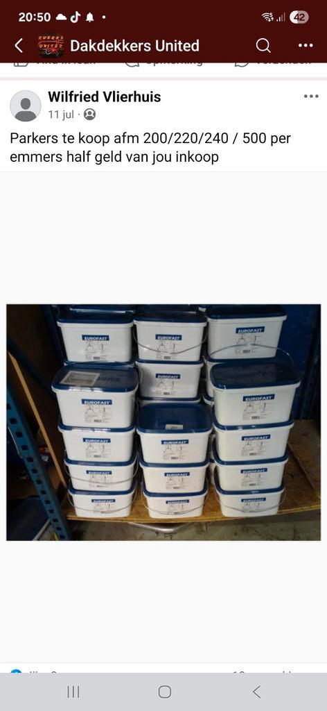 Isolatie Parkers Dakfasteners - Grote Voorraad!, Doe-het-zelf en Verbouw, Isolatie en Afdichting, Nieuw, Dakisolatie, Overige materialen