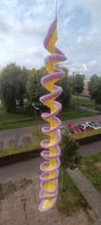 Gehaakte wind spinner Paars/Geel, Tuin en Terras, Windwijzers en Windmolens, Ophalen of Verzenden, Nieuw
