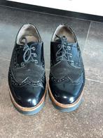 Brogues Hush Puppies dames zwart lakleer maat 42, Zwart, Overige typen, Ophalen of Verzenden, Zo goed als nieuw