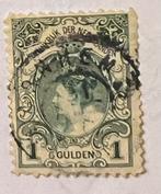Inhuldigingszegel Koningin Wilhelmina 1898, Postzegels en Munten, Postzegels | Nederland, Ophalen of Verzenden, T/m 1940, Gestempeld