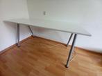 IKEA Galant bureau 80x160 / wit met aluminium poten, Huis en Inrichting, Bureaus, Ophalen, Gebruikt, Bureau