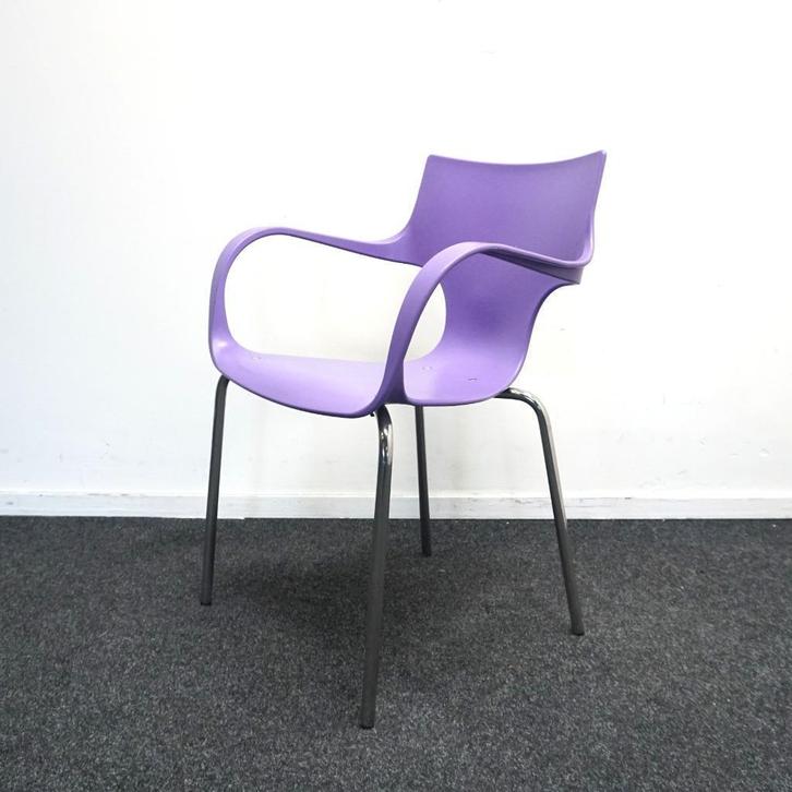 Jim Design Stoelen | Kantine stoelen | Tuinstoelen | Lila, Huis en Inrichting, Stoelen, Gebruikt, Vijf, Zes of meer stoelen, Kunststof