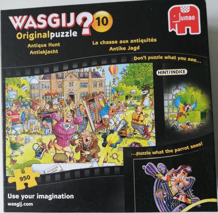 Wasgij Original 10 - Antiekjacht - 950 stukjes, Hobby en Vrije tijd, Denksport en Puzzels, Zo goed als nieuw, Legpuzzel, 500 t/m 1500 stukjes