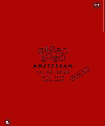 Circoloco Amsterdam ticket beschikbaar voor biedingen