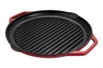 🥘zgan: Buccan geëmailleerde gietijzeren grillpan 🏷️€49,95- beschikbaar voor biedingen