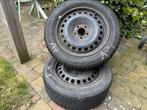 4 winterbanden op velg 205/55R16, Gebruikt, 16 inch, Banden en Velgen, 205 mm