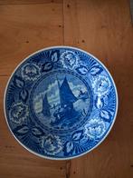 Wandbord met scheepjes Boch Delfts, Ophalen of Verzenden