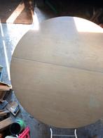 Ronde uitschuifbare tafel met 6 stoelen, Huis en Inrichting, Tafels | Eettafels, Ophalen, Gebruikt, 100 tot 150 cm, Vijf personen of meer