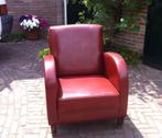 twee roodbruine fauteuils, Minder dan 75 cm, Gebruikt, 50 tot 75 cm, Hout