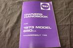 BSA 650cc T65 Thunderbolt 1973 motorcycle owner's handbook, Ophalen of Verzenden, Overige merken