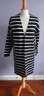 Zwart wit gestreept vest one size, Verzenden, Zo goed als nieuw, Wit