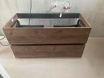 Pelipal keramische wastafel/onderkast– NIEUW (Eiken Ribbeck), Huis en Inrichting, Nieuw, Minder dan 100 cm, Wastafelkast, 25 tot 50 cm