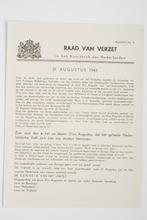 31 augustus 1943 - Ondergronds: Raad van Verzet | Heruitgave, Verzamelen, Militaria | Tweede Wereldoorlog, Nederland, Boek of Tijdschrift