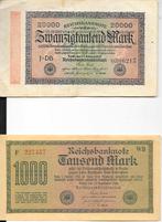 Reichsbanknote 1000, 20.000, Ophalen of Verzenden, Duitsland, Los biljet