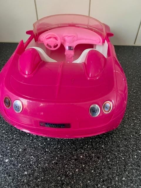 Roze Barbie Auto, Ophalen of Verzenden, Gebruikt, Meisje