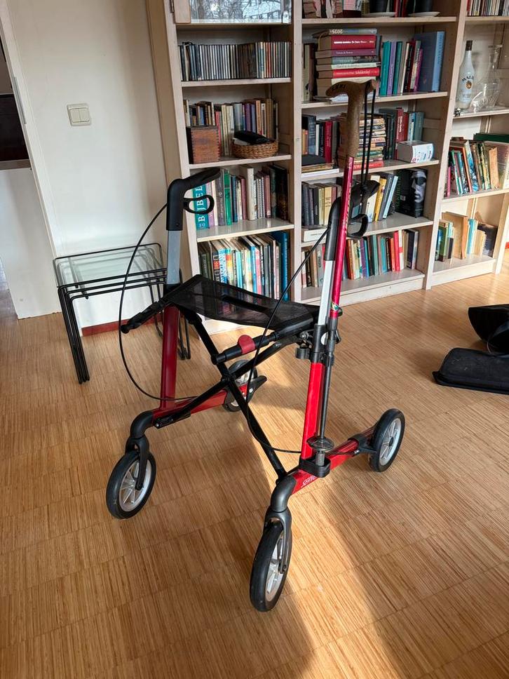Rehasense Server Rollator – Lichtgewicht (Rood), Diversen, Rollators, Lichtgewicht, Ophalen