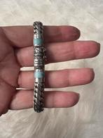 Buddha to buddha armband zilver met Turkoois, Ophalen of Verzenden, Zo goed als nieuw, Met edelsteen, Zilver