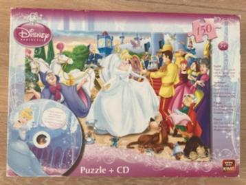Kinder puzzel Assepoester  150 stuks + CD ,  beschikbaar voor biedingen