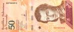50 Bolivares Venezuela 2018 Bankbiljet UNC #VEL, Ophalen of Verzenden, Zuid-Amerika