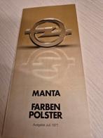Jaren70 Opel Manta B kleur en bekleding óók ruitjesbekleding, Ophalen of Verzenden, Zo goed als nieuw, Opel