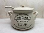 Soep Terrine Country Stoneware + Kommen, Antiek en Kunst, Curiosa en Brocante, Ophalen of Verzenden