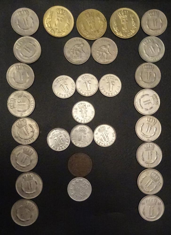 Munten Luxemburg, Postzegels en Munten, Munten | Europa | Niet-Euromunten, Overige landen, Verzenden