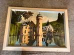 Schilderij kasteel, Antiek en Kunst, Kunst | Schilderijen | Klassiek, Ophalen of Verzenden