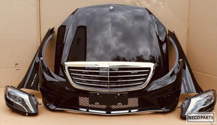 S KLASSE W222 S63 AMG VOORKOP KOELERPAKKET BUMPER MOTORKAP, Auto-onderdelen, Carrosserie en Plaatwerk, Bumper, Mercedes-Benz, Gebruikt