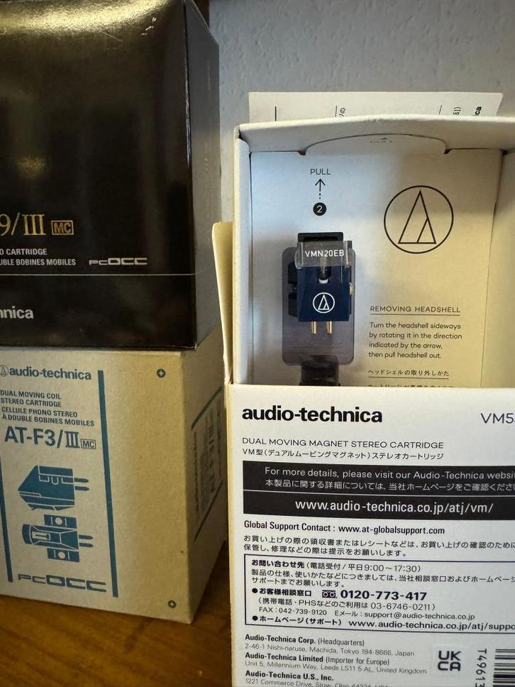 Audio-Technica AT-VM520EB nieuw, Audio, Tv en Foto, Platenspelers, Nieuw, Platenspeler-onderdeel, Overige merken, Ophalen of Verzenden