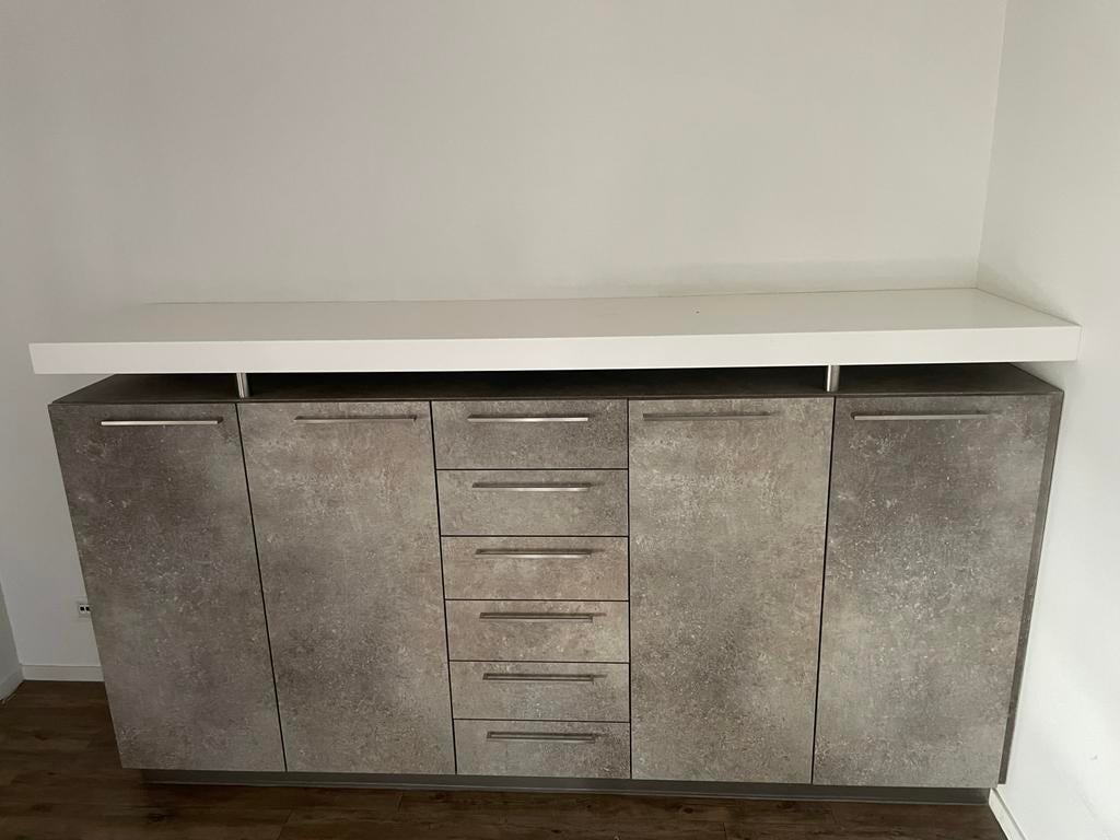 Kantoorkast / administratiekantoor lades en deuren, Ophalen, Gebruikt, Overige materialen, 100 tot 150 cm