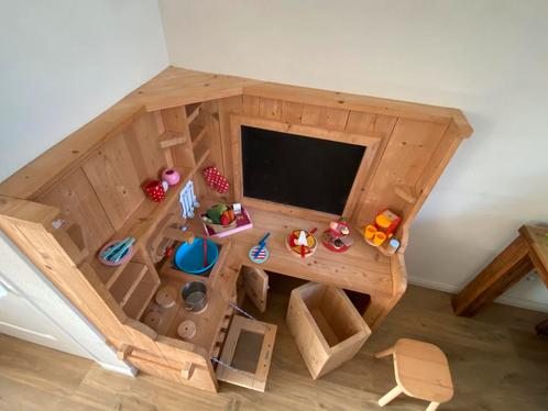 Speelkeuken steigerhout (onbehandeld), Kinderen en Baby's, Speelgoed | Speelkeukens, Zo goed als nieuw, Hout, Ophalen