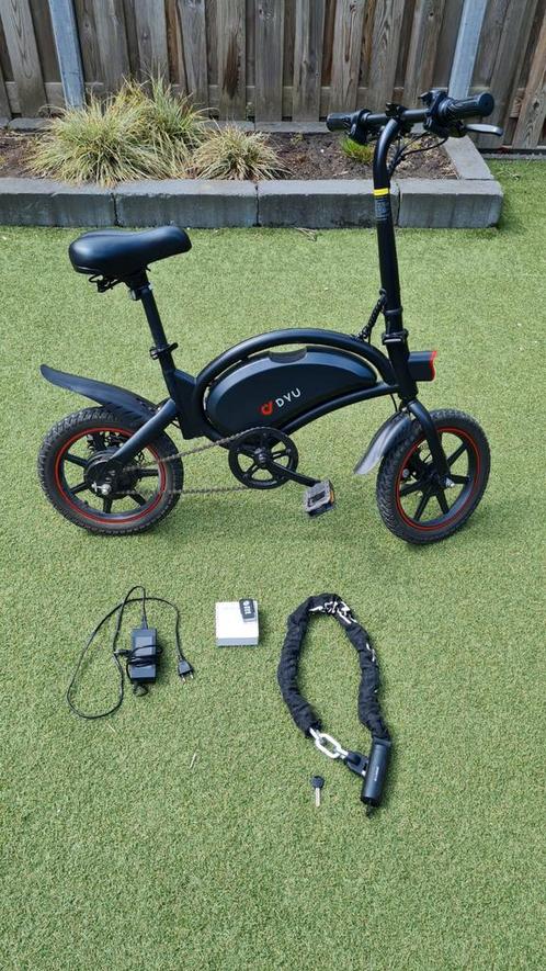 DYU D3F E-Bike, Fietsen en Brommers, Elektrische fietsen, Gebruikt, Overige merken, Minder dan 47 cm, 50 km per accu of meer, Ophalen