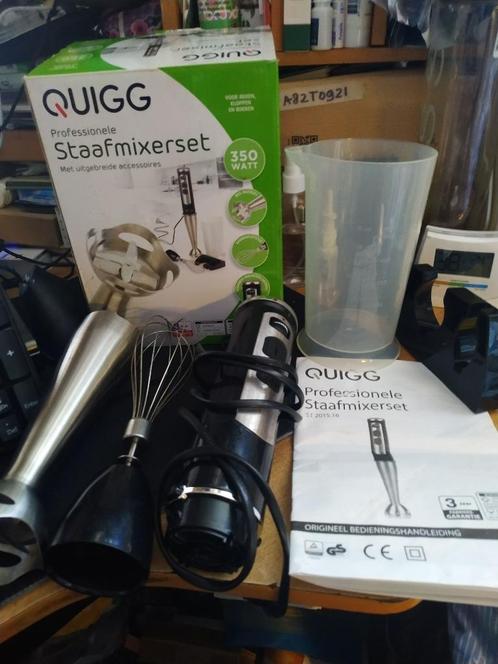 QUIGG st 2015.16 Professionele Staafmixer 350 watt, Witgoed en Apparatuur, Keukenmixers, Gebruikt, Minder dan 1 liter, 1 snelheid