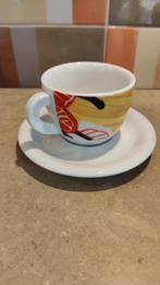 Cappuccino kop “Brazil by Oscar” –  Italiaans porselein, Ophalen, Zo goed als nieuw, Porselein, Kop en/of schotel