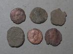 Lot van 6 Romeinse muntjes Bodemvondsten, Ophalen, Overige landen, Setje