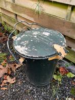 Zinken afvalemmer, Ophalen, Overige materialen, Gebruikt, 40 liter of meer