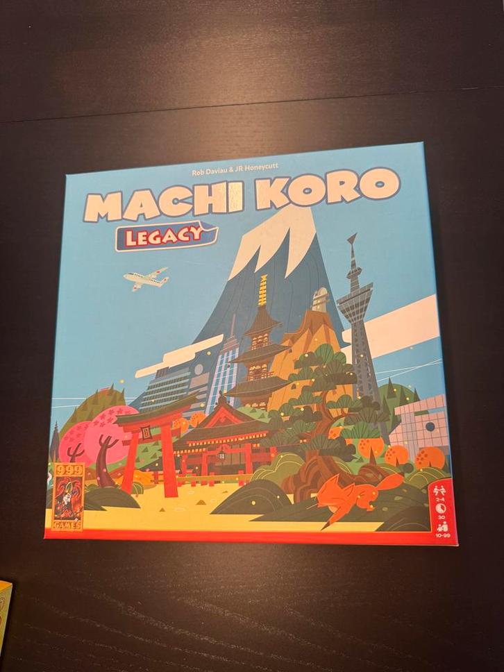 Machi Koro Legacy - Bouw je eigen stad!, Hobby en Vrije tijd, Gezelschapsspellen | Bordspellen, Zo goed als nieuw, Een of twee spelers