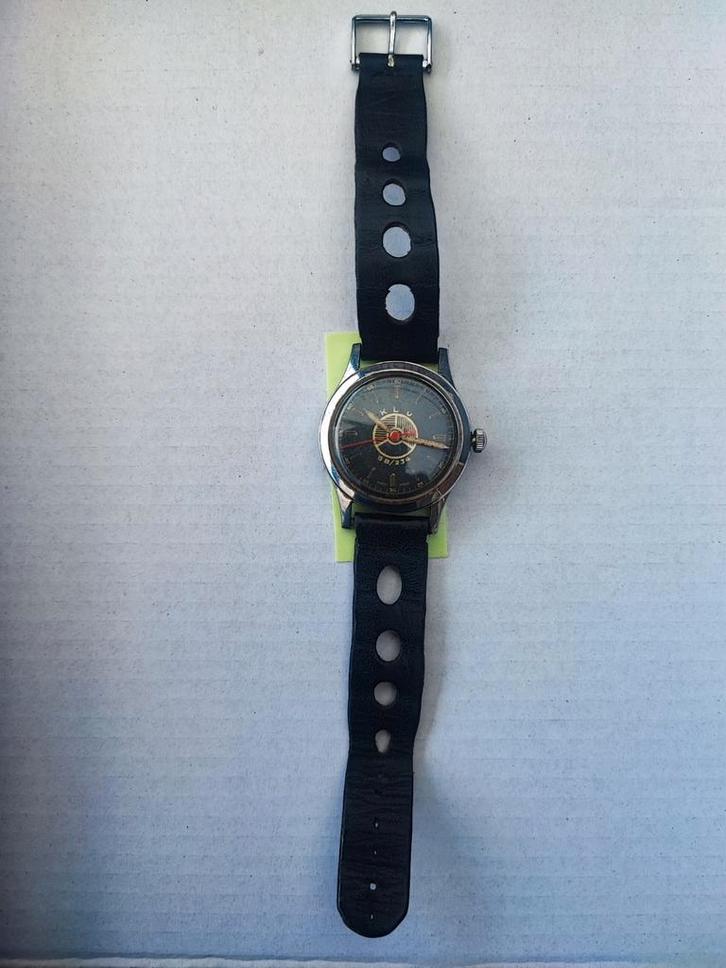Vintage horloge Klu Luchtmacht, Sieraden, Tassen en Uiterlijk, Horloges | Antiek, Overige merken, Staal, Ophalen of Verzenden