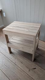 Handgemaakt Eikenhouten Krukje / Opstapje, Huis en Inrichting, Krukjes, Ophalen of Verzenden, Gebruikt, Hout