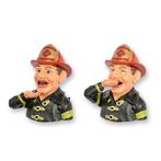 Brandweerman mechanische spaarpot gietijzer 20x17,3x16,1, Verzenden, Overige materialen, Overige thema's